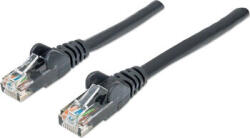 Manhattan Network Patch Cable, Cat6, 2m, Black, CCA, U/UTP, PVC, RJ45, Gold Plated Contacts, Snagless, Booted, Lifetime Warranty, Polybag (83408)