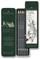 Faber-Castell Aquarelle grafit ceruzák pléhdobozban, 5 db-os készlet (ST117805)