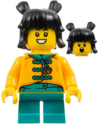 LEGO® Minifigurák Lány sárga kabátban hol339 (hol339)