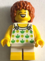 LEGO® Minifigurák Lány fehér ruhában zöldalma mintával twn502 (twn502)
