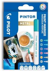 Pilot Pintor Akril marker, Extra Fine, 6 db-os szett, Metal (PS6/0537472)