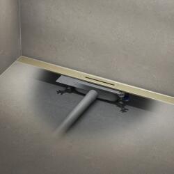 KALDEWEI Flowline Zero Zuhanyfolyóka 120 cm rozsdamentes acél szálcsiszolt pezsgő FlowDrain Flat 940100010931+687744810000 (KALDEWEISET34)