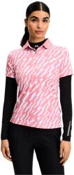 J. Lindeberg Tricou pentru femei J. Lindeberg Tour Tech Print Polo Oak Flamingo M