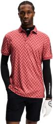J. Lindeberg Tricou pentru bărbați J. Lindeberg Tour Tech Print Polo Bridge Stack Apple Butter L