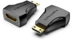 Vention Mini HDMI (M) to HDMI (F) Adapter Black (AISB0)