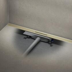 KALDEWEI Flowline Zero Zuhanyfolyóka 90 cm rozsdamentes acél szálcsiszolt pezsgő FlowDrain Flat 940000010931+687744810000 (KALDEWEISET26)