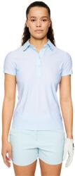 J. Lindeberg Tricou pentru femei J. Lindeberg Caitlyn Polo Shadow Bridge Winter Sky L