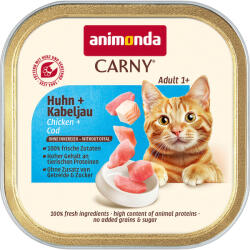 Animonda 64x85g animonda Carny Adult csirke & tőkehal nedves macskatáp