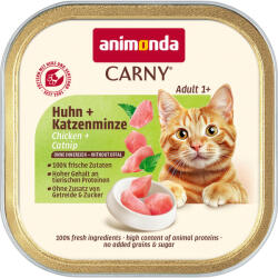 Animonda 64x85g animonda Carny Adult csirke & macskamenta nedves macskatáp