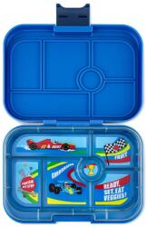 Yumbox Кутия за обяд ORIGINAL 6, 625 мл, тъмносин / състезателни коли, пластмаса, Yumbox (YBSBI202303C)