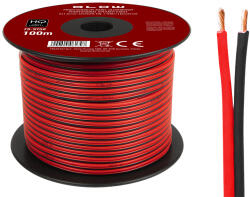 BLOW Cablu pentru difuzoare 2x1, 50 mm negru/roșu (73-375-)