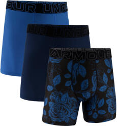 Under Armour Perf Tech Mesh - Graphic 6in 3pk Blackout Navy Férfiboxeralsó L