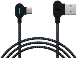 BLOW USB A - USB-C 1, 5m unghiular, negru (66-157-)