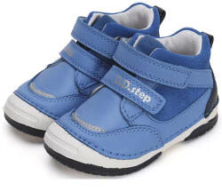 D. D. STEP pantofi cu toc înalt pentru băieți, fără căptușeală, cu curele velcro albastru (14205E)