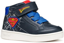 GEOX Băieți cu șireturi și curele velcro - Superman albastru (149DCE)