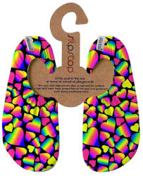 SLIPSTOP Papuci anti-alunecare fată, inimi curcubeu - Beyonce Junior, 21-32 Beyonce Junior (139DEE)
