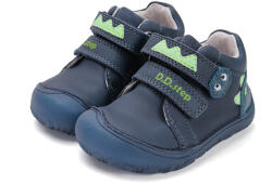 D. D. STEP Pantofi pentru băieți Barefoot snake fără căptușeală și velcro - fluorescent albastru (148A8E)