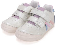 D. D. STEP Pantofi sport fete, alb sidef, cu velcro, 25-35 alb (14BEB6)