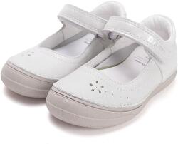D. D. STEP pantofi pentru fete cu deget deschis, cu velcro argintiu (14BF02)