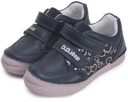 D. D. STEP jumătate de pantofi pentru fete cu velcro albastru închis (142116)