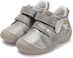 D. D. STEP umbrelă necăptușit velcro primul pas fata pantofi umbrelă argintie (148C7D)