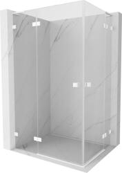 Mexen Lunar L Duo zuhanykabin balos 105 x 80 cm, átlátszó, fehér - 834L-105L-080P-20-00