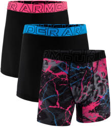 Under Armour Perf Tech Mesh - Graphic 6in 3pk Rebel Pink Férfiboxeralsó 4XL