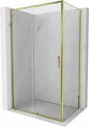 Mexen Exo tolóajtós zuhanykabin 140 x 95 cm, átlátszó, arany - 8151-140-095-50-00