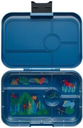Yumbox Cutie pentru prânz TAPAS XL 5 1 l, albastru închis / junglă, plastic, Yumbox (YBMBIII202310J)