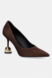 Vanda Novak pantofi cu toc stiletto din piele Athena Cacao 9BY2-OBDUZK_89X