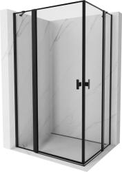 Mexen Mist Duo zuhanykabin nyílóajtóval 115 x 95 cm, fekete keret, fekete - 8A4-115L-095P-70-70