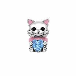 ÉkszerM Ezüst Cica Charm Ee 0082