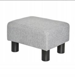 Homcom Kárpitozott puff lábtartó szürke 40x30x24cm (833-666V80CG)