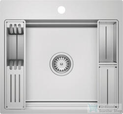 Deante MAGNETIC acél mosogató, 1 medencés, 560x520 mm, szálcsiszolt acél ZRM_010A (ZRM_010A)