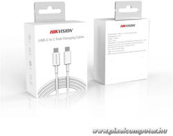 HIKSEMI Hikvision HIKSEMI Kábel - Type-C to Type-C (Fehér, 1m, max. 20V/3A, 60W, 480MB/s) (HS-HUB-CBC2C)