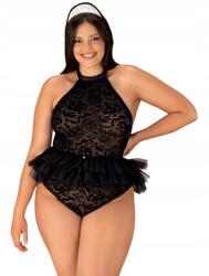 Obsessive Szobalány Body Tüll Szoknyával Csipke 2XL/3XL 90%POLIAMID 10%ELASZTÁN (4902378636262)