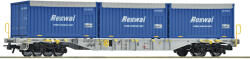 Roco 6600234 Konténerszállító kocsi, Sgns, 3 x 20' konténerrel, Rexwal V (9005033388744)