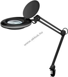 Goobay LED csíptetős nagyítólámpa 8W 650lm 127mm üveglencse 1, 75-szörös 3 dioptria fekete
