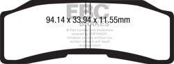 EBC Brakes EBC GPFAX646HH verseny/féktárcsa fékbetét (1 tárcsához, szett) EBC Brakes Futómű és fék alkatrészek Fékbetétek (tárcsafék)
