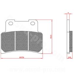 BREN BRENTA Fékbetét maxiscooter/motor Yamaha YZF/MT 125CC 2014-2021, Kymco Xciting, SYM 400CC, Aprilia RS 125CC 2006-2012-hez (ECE R90 minősítés) BR3098 BREN Futómű és fék alkatrészek Fékbetétek (tárcsafé