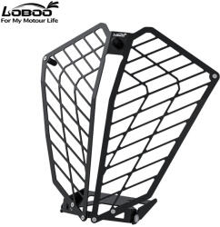 LOBOO első lámpavédő KTM 390ADV/790ADV-hez, rozsdamentes acél, fekete LOBOO Vázak, idomok, kiegészítők Védőelemek Kipufogó védők