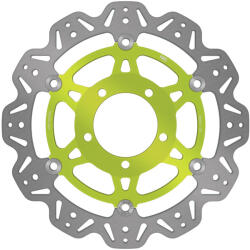 EBC Brakes EBC VR4155GRN VEE úszó motorkerékpár féktárcsa, zöld EBC Brakes Futómű és fék alkatrészek Féktárcsák