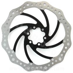  Kerékpár féktárcsa LB-R6 180 mm, 6 furat, ezüst/fekete, Galfer R6 típus Unknown Futómű és fék alkatrészek Féktárcsák