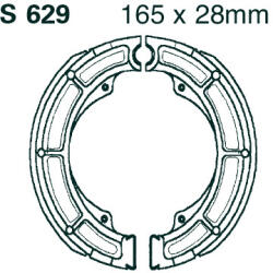 EBC Brakes EBC S629G hornyolt fékpofa (1 garnitúra) EBC Brakes Futómű és fék alkatrészek Fékpofák (dobfék)