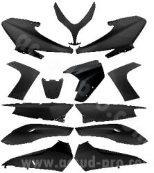 TNTOR karosszéria készlet, Yamaha TMAX 500CC 2008-2011, fényes fekete (13 darabos, prémium minőség) TNTOR Vázak, idomok, kiegészítők Idomok, burkolat elemek