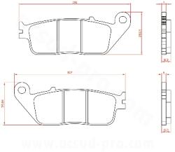 BREN Maxiscooter fékbetét Brenta fém-kerámia Yamaha XMAX 125 2010-2019 / Honda Forza 125 / Forza 350 / ADV 350 / SH 125i / Kymco Downtown / K-XCT 125 / BMW C600 / C650 GT / Electric / Suzuki Burgman 650 el