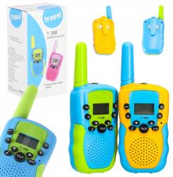  Walkie Talkie Rövidhullámú gyerekeknek 2 darabos szett Nagy hatótávolság 3 km (Krótkofalówki Woki Walki na baterie)