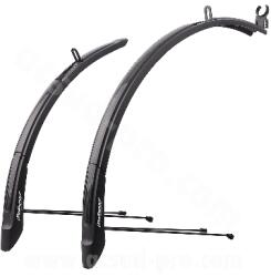 POL Polisport Expander City 26"/28" városi/trekking sárvédő szett, állítható hosszúság, 46 mm, párban POL Bicikli alkatrészek Kerékpáros kiegészítők Kerékpár sárvédők