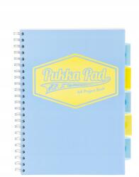 Pukka Pad Spirálos Jegyzetfüzet A4 100k távtartóval Strigo Pads book pasztell kék (5032608030160)