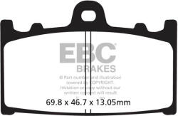 EBC Brakes EBC FA366VLD fékbetét, krómozott (1 tárcsához, szett) EBC Brakes Futómű és fék alkatrészek Fékbetétek (tárcsafék)